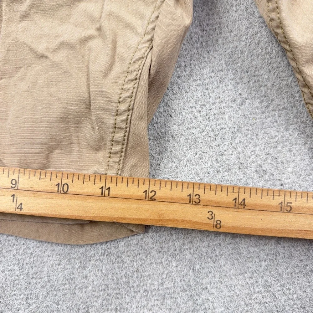Levis Cargo Shorts Men 38 Tan Brown Rip Stop Canvas Hiking Dad Adult Utility